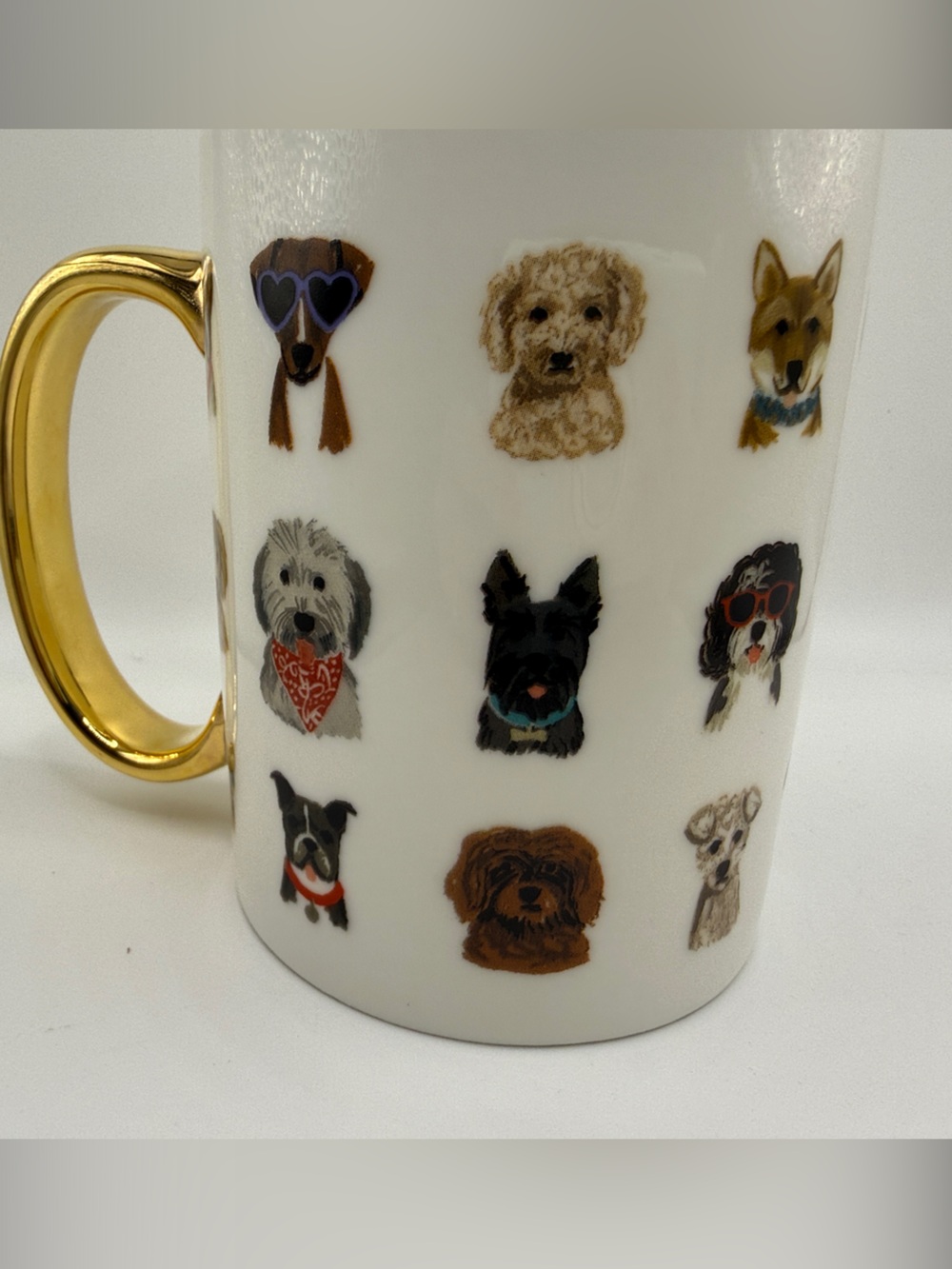Rifle Paper Co at Anthropologie Porcelain “Hot Dogs” Mug 16 Oz